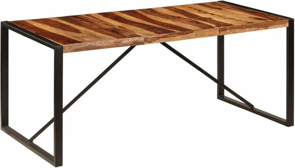 Dining Table Mesa De Comedor Redonda Wood Dining Room Table Dinner Table Wood Mesa De Madera Para Comedor 70.9"x35.4"x29.5" Solid Sheesham Wood