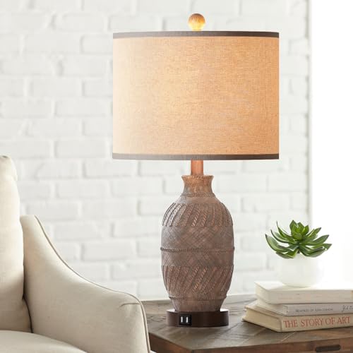 3-Way Dimmable Touch Control Table Lamps Set of 2 with USB Ports and AC Outlet K9743