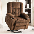 Recliner Chair, Power Lift Chair for Elderly with Massage and Heating, Ergonomic Lounge Chair with 2 Cup Holders Side Pockets, Single Sofa with Remote Control USB Port for Living Room