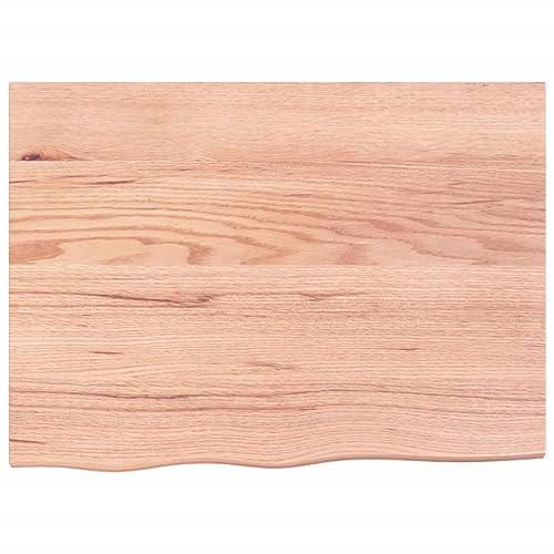 vidaXL Solid Oak Wood Wall Shelf with Varnish Finish R8205