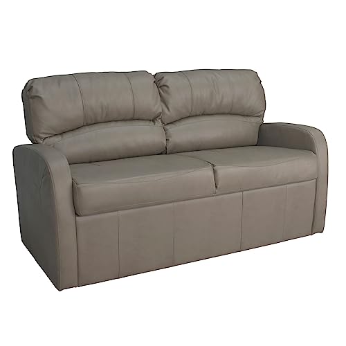 RecPro Charles 65" Jack Knife RV Sleeper Sofa with Arms | RV Furniture | Zero Wall Hugger (Mahogany)