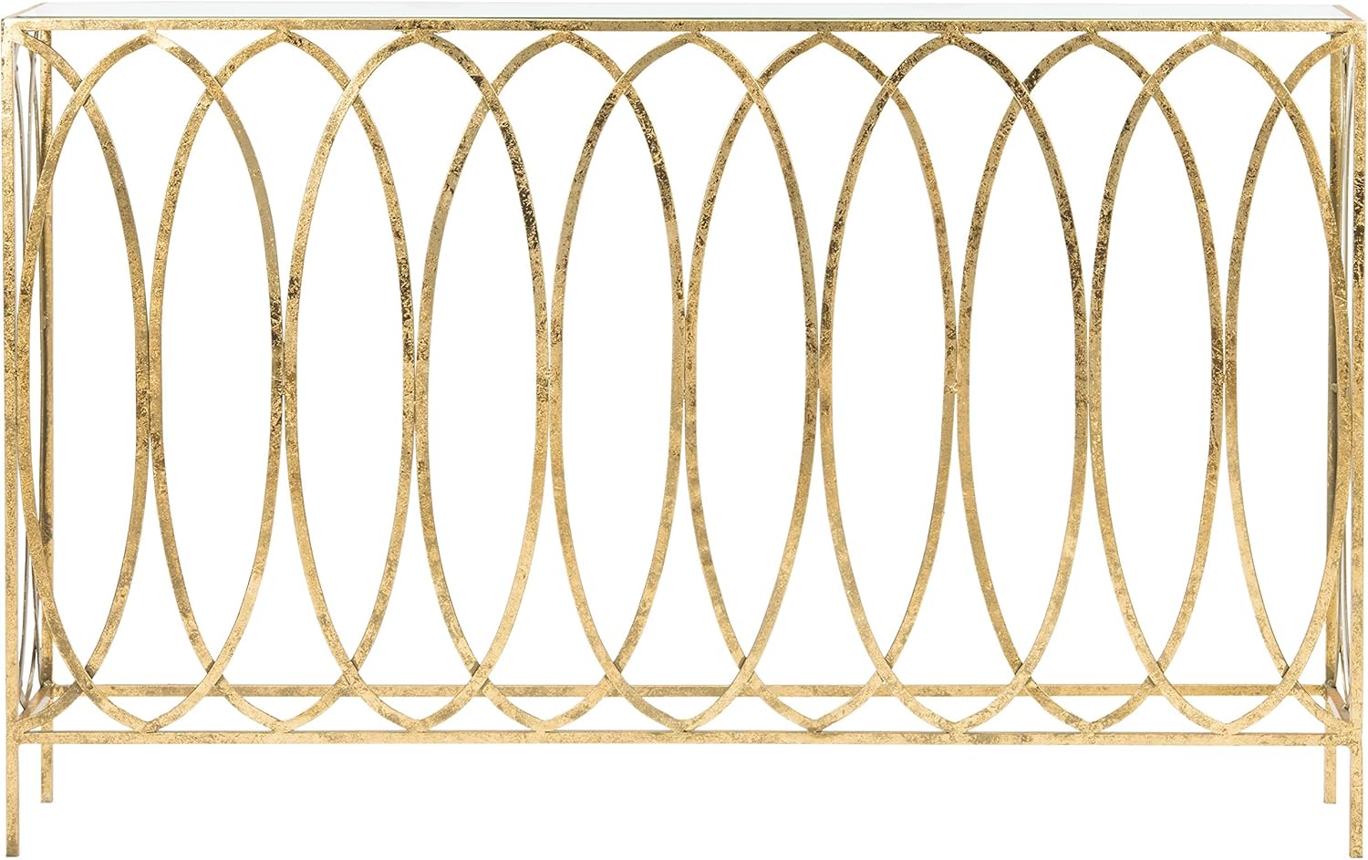 Safavieh Home Carina Gold Foil and Glass Console Table E417