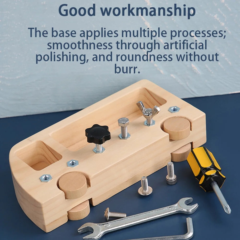 Pcapzz Montessori Screw Driver Board for Kids, Educational Learning Toy P2905
