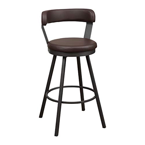 Lexicon Ruthie Swivel Counter Stool, Set of 2, Black F824718