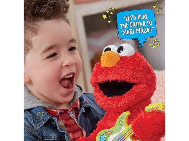 Sesame Street Rock and Rhyme Elmo Talking Singing 14-inch Plush Toy R424150