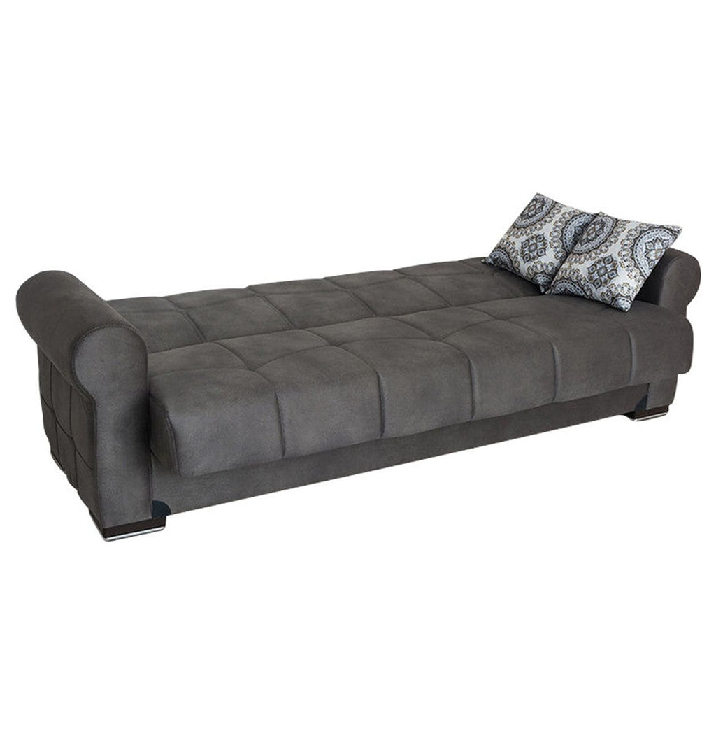 Togo Gray Tufted Back Sofa Bed W228