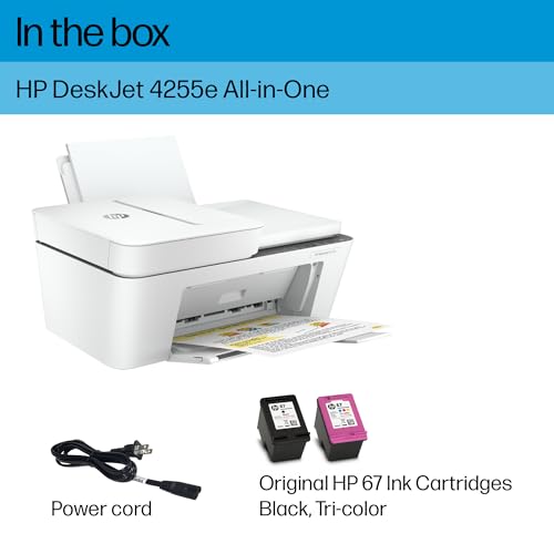 HP DeskJet 4155e Wireless Color Inkjet Printer, Print, Scan, Copy X68184