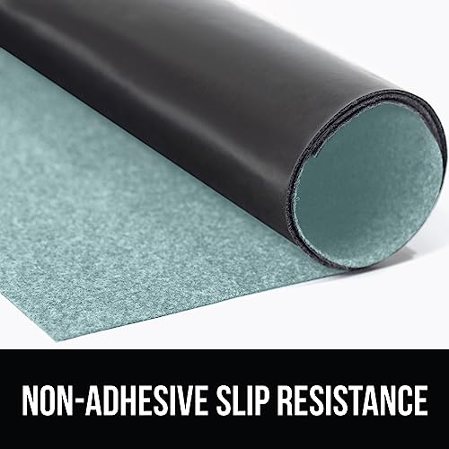 Gorilla Grip Waterproof Silicone Under Sink Mat with Raised Lip, 28 x 22 in, Gray P766266