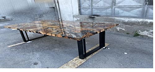 Personalized Large Epoxy Table, Resin Dining Table Top, 72 x 36 inches I576