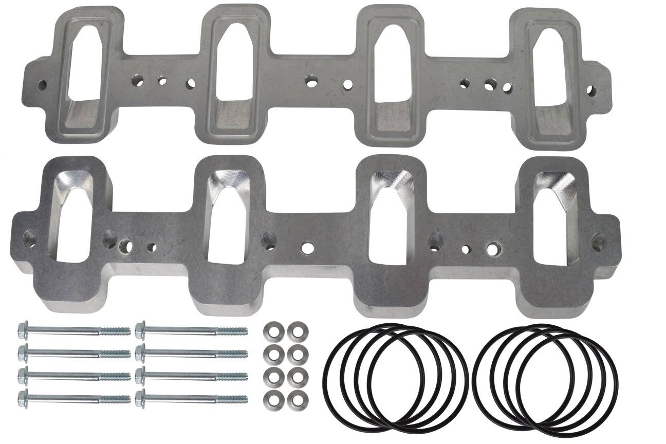 LS1 Cathedral Port Cylinder Head to LS3 LSA ZL1 Supercharger Adapters Rectangle LSX 551316