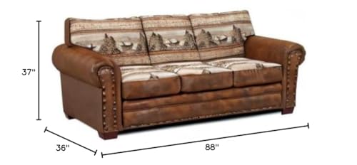 American Furniture Classics Deer Valley Lodge Sofa, Large B9484