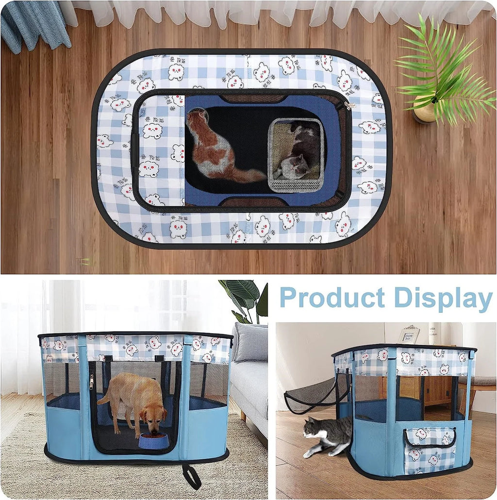 Cat Tent Outdoor Pet Enclosure with Carry Bag C9569