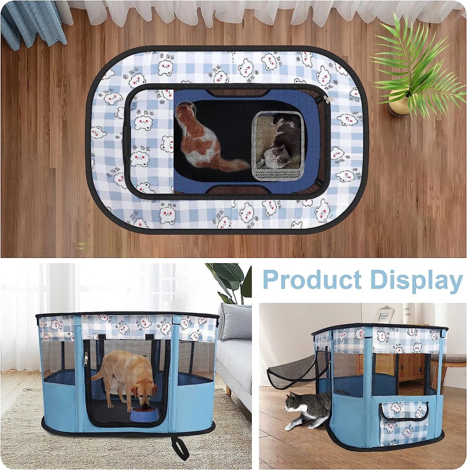 Cat Tent Outdoor Pet Enclosure with Carry Bag C9569