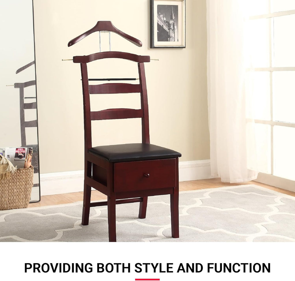 Proman Products Chair Valet, Mahogany Z488763