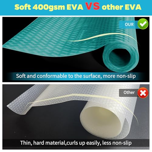 Bloss Refrigerator Liners Mats, Washable Fridge Shelf Covers, 18"X157" X695