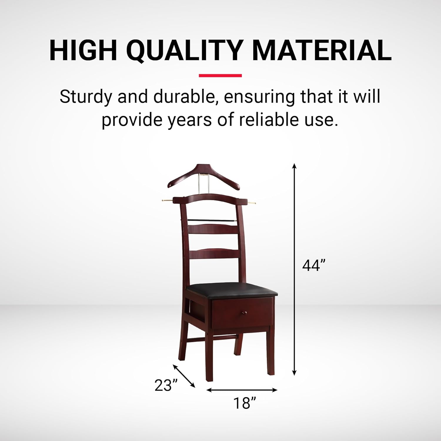 Proman Products Chair Valet, Mahogany Z488763