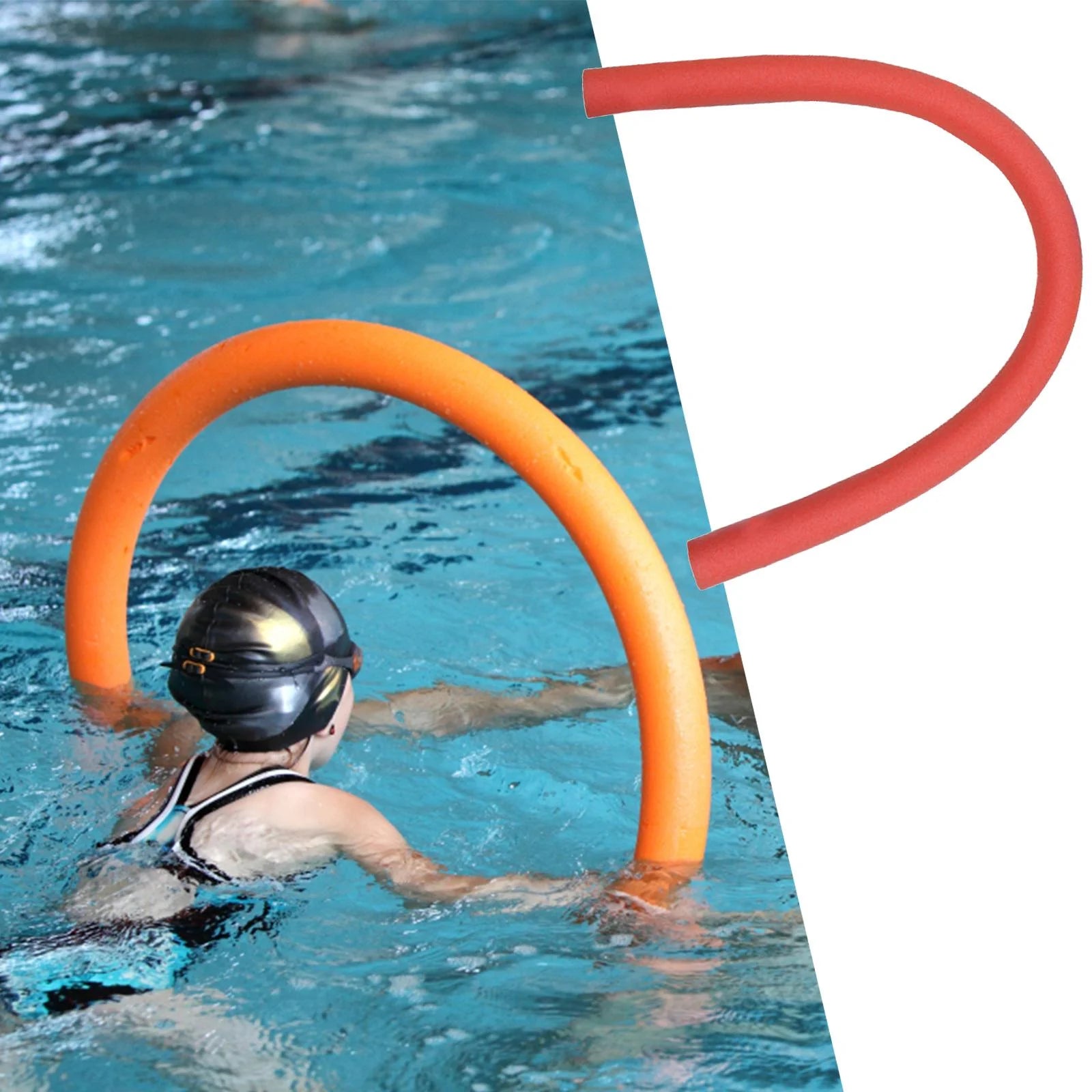 Red Pool Noodle Hollow Swim Noodles for Craft Projects B481