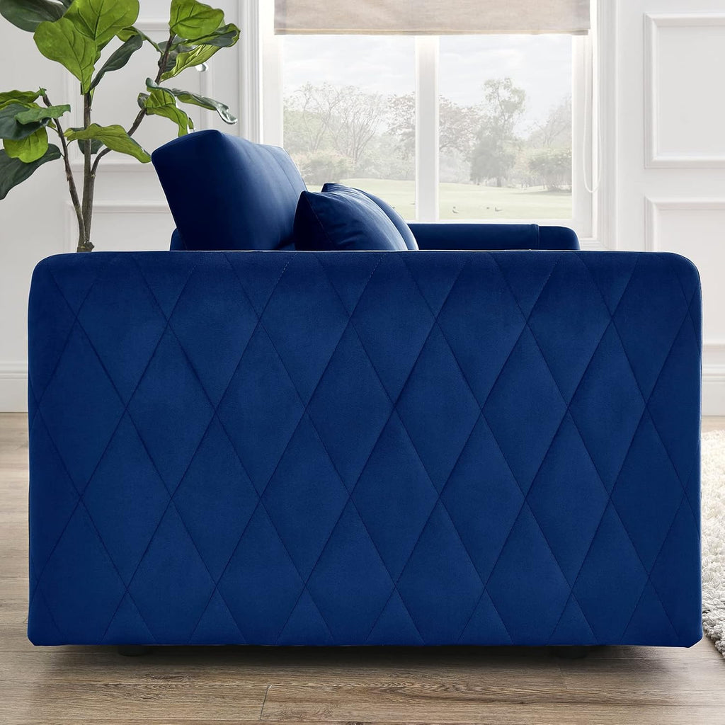 Ucloveria Sleeper Sofa Couch with Pull Out Bed, 55" Modern Velvet Convertible G4995