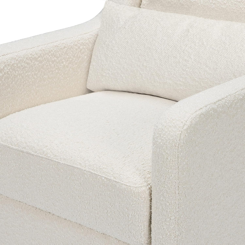 Carter's by DaVinci Adrian Swivel Glider with Storage Ottoman, Ivory Boucle R715477