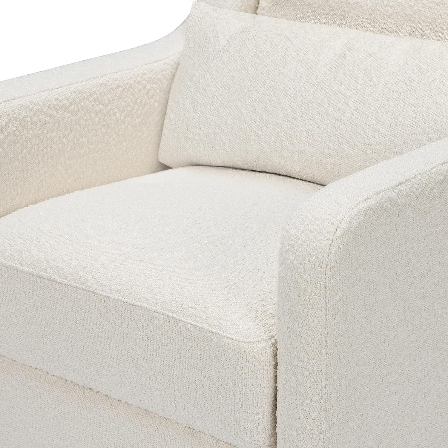 Carter's by DaVinci Adrian Swivel Glider with Storage Ottoman, Ivory Boucle R715477