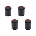 4" Self Adhesive Bed and Furniture Risers，Lift Furniture Risers Steel Bed Risers to Heavy Furniture or Beds Self-Adhesive Furniture Chair Table Risers,Square Black