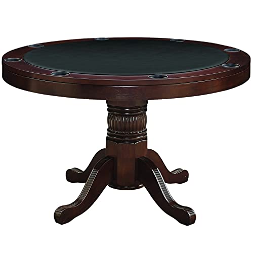 RAM Game Room 48" Texas Hold'em Game Table with Dining Top Antique White