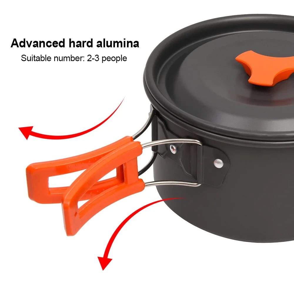 ZTOO 10 Piece Aluminum Camping Mess Kit W331