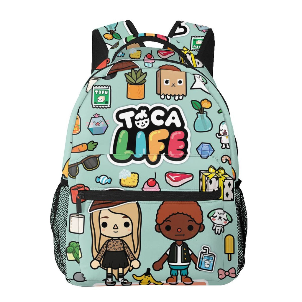Toca Boca Backpack Laptop Bag Large Capacity Lightweight Daypack I9681