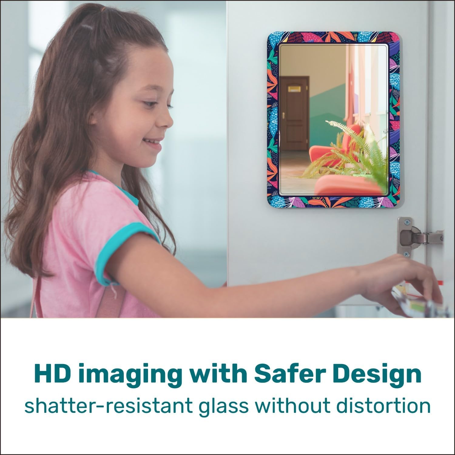 Magnetic Locker Mirrors for Girls 5x7 Inch 2 Pack O645397