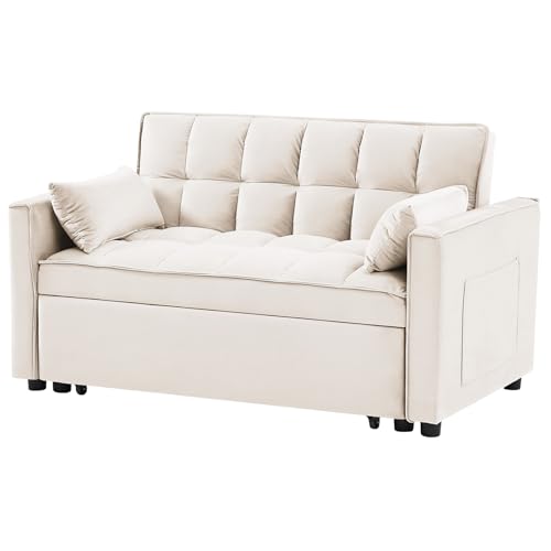 Sleeper Sofa Bed 3 in 1 Convertible Futon Couch with Reclining Backrest L1199