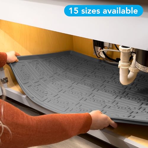 Xtreme Mats Waterproof Under Sink Mat Gray 40" x 22 1/4 O27659