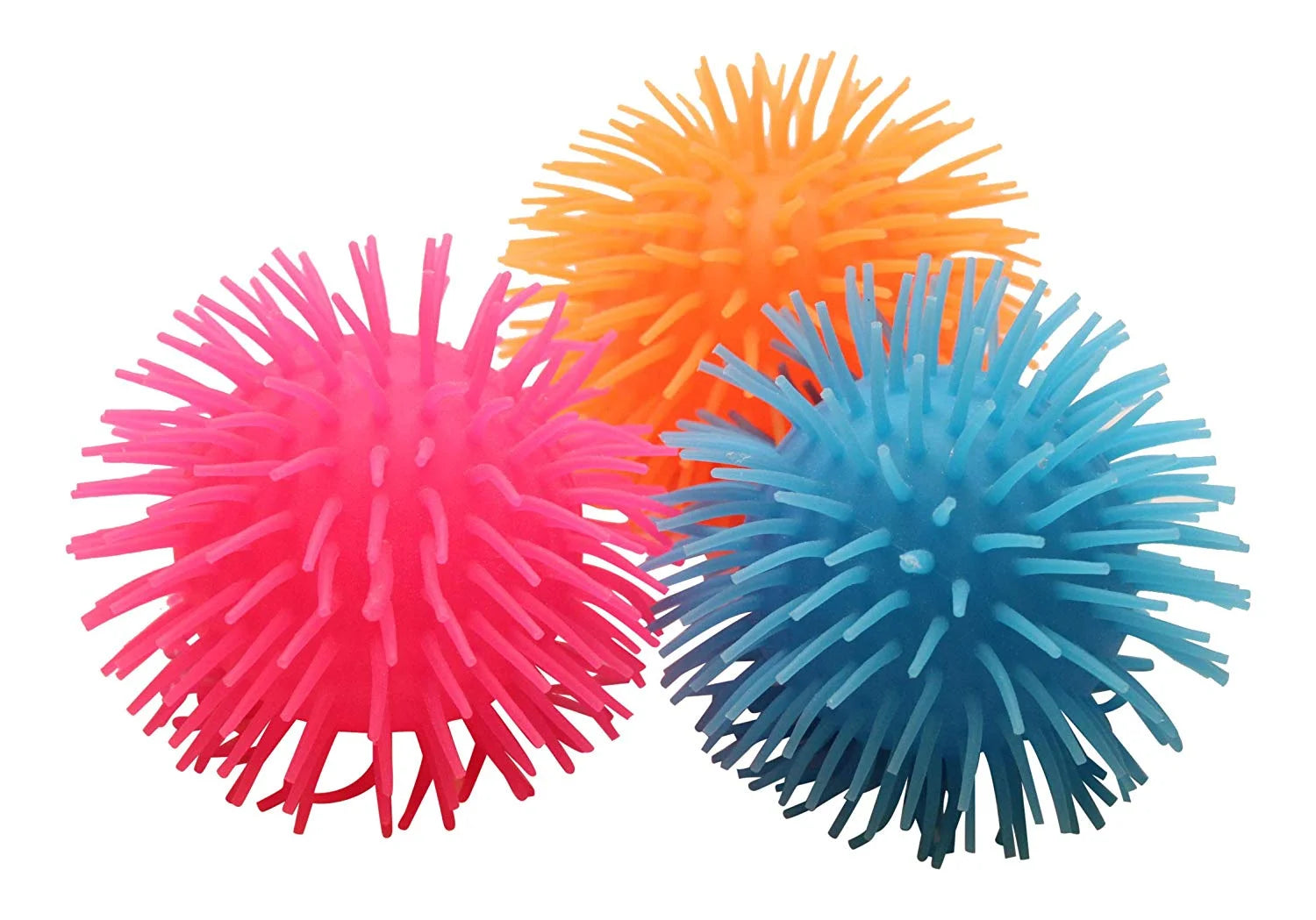 Set of 3 Light Up 5" Puffer Balls Sensory Fidget Stress Balls G47304