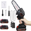 Mini Chainsaw 4-Inch Cordless Electric Portable Chainsaw with Brushless Motor, One-Hand Lightweight, Pruning Shears Chainsaw for