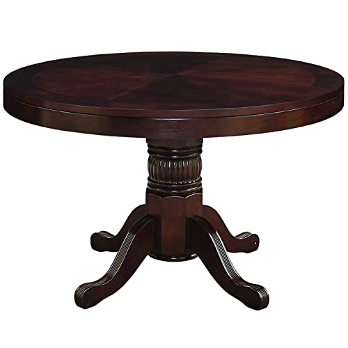 RAM Game Room 48" Texas Hold'em Table with Dining Top Antique White V299