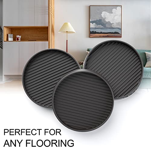 Furniture Coasters 8 Pcs 3" Non Slip Caster Cups for Hardwood Floors W3284