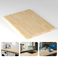Butcher Block Counter Top, Durable and Sturdy Birch Solid Hardwood Countertop, Washer/Laundry Countertop, Table Top, Unfinished, 1.5" Thickness, 25" W x 60" L