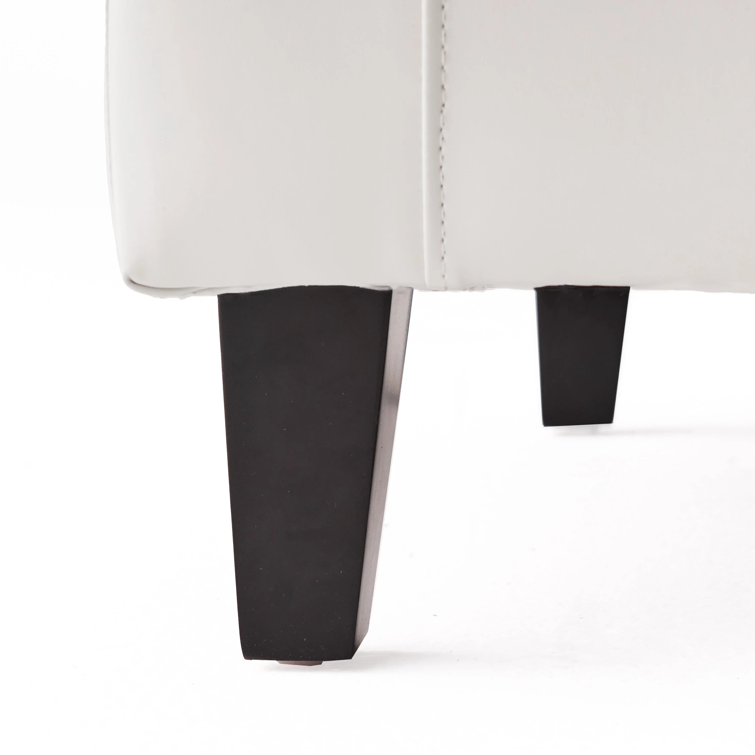 GDF Studio Miller Upholstered Club Chair, Ivory Bonded Leather N367