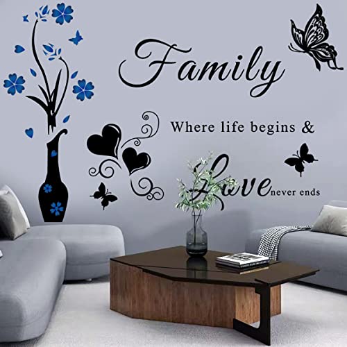 Family Wall Sticker Inspirational Quote Vinyl Decal for Living Room Bedroom I5408