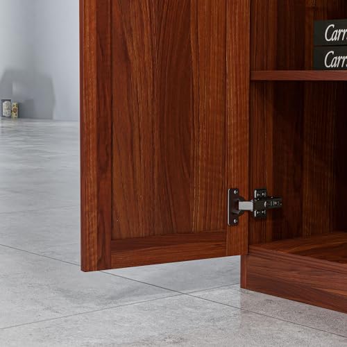 HOMCOM 63" 2-Door Kitchen Pantry Storage Cabinet with 5-Tier Shelving, Espresso L773