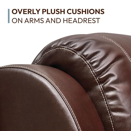 Cambridge Brown Abilene Double Reclining Loveseat Faux Leather Z369532