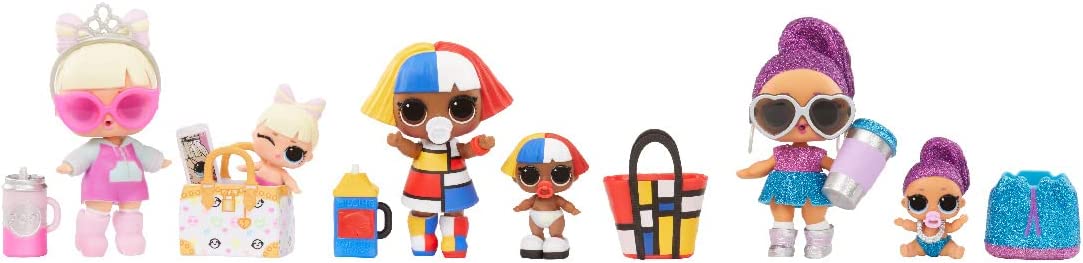 LOL Surprise! Confetti Pop Birthday Sisters Collectible Doll with Lil Sister and 10 Surprises G49067