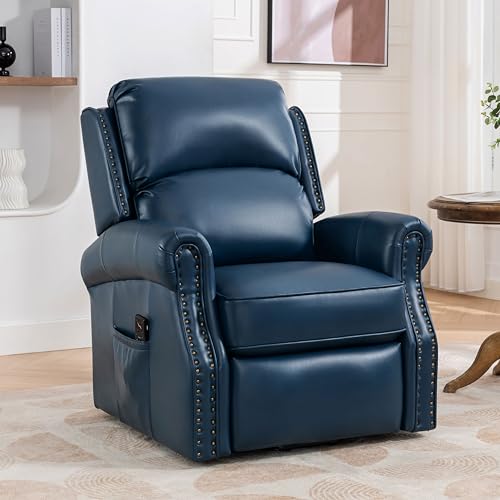Electric Lift Recliner Chair with Lumbar Support, Red Brown V994026