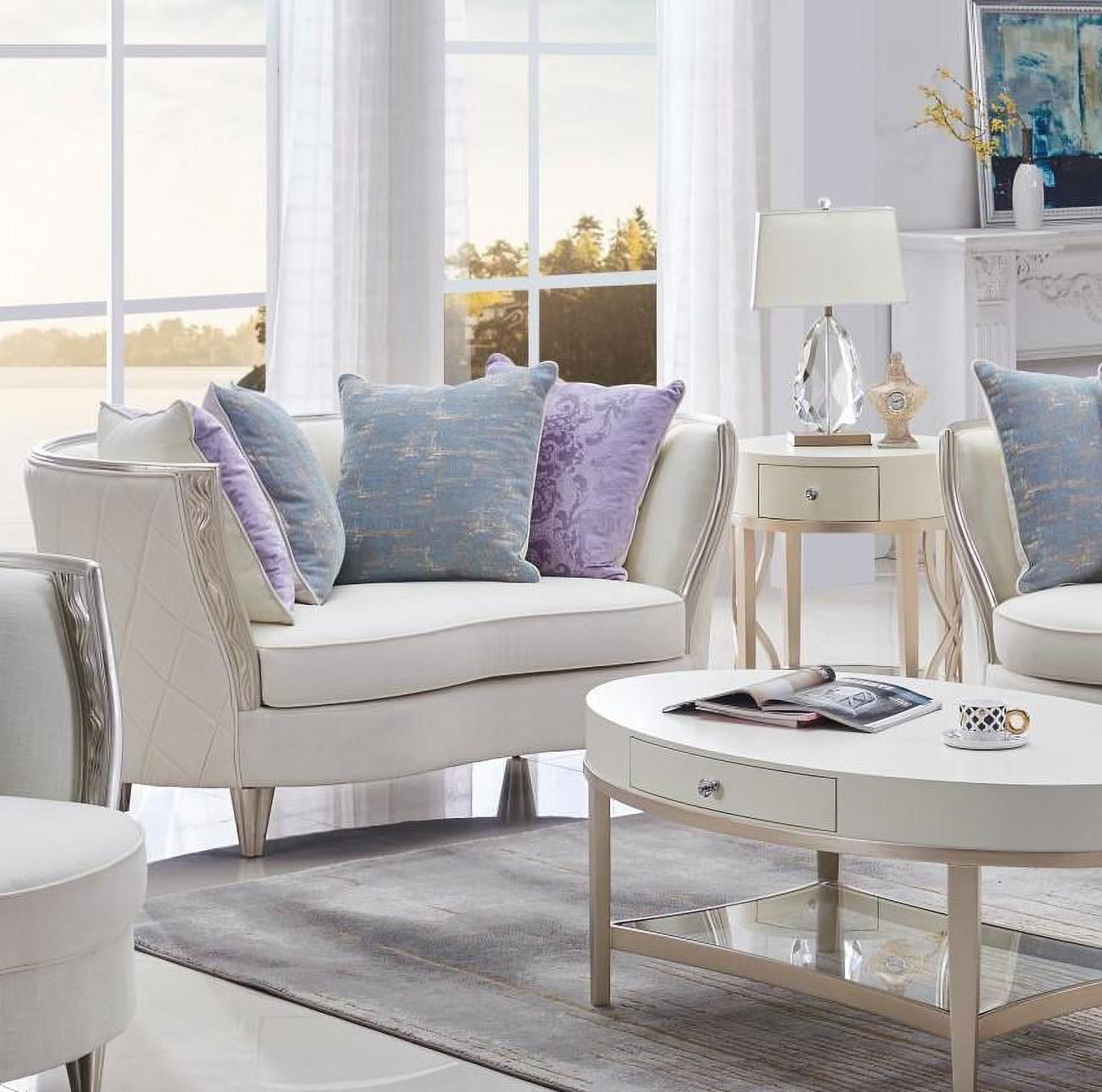 McFerran SF2518 Linen Blend Sofa & Loveseat Set 2 Pcs X4455