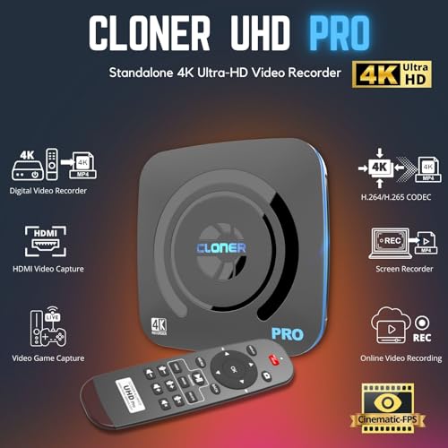 UHD Pro 4K Video Recorder HDMI Capture DVR with H.265 Codec W358197