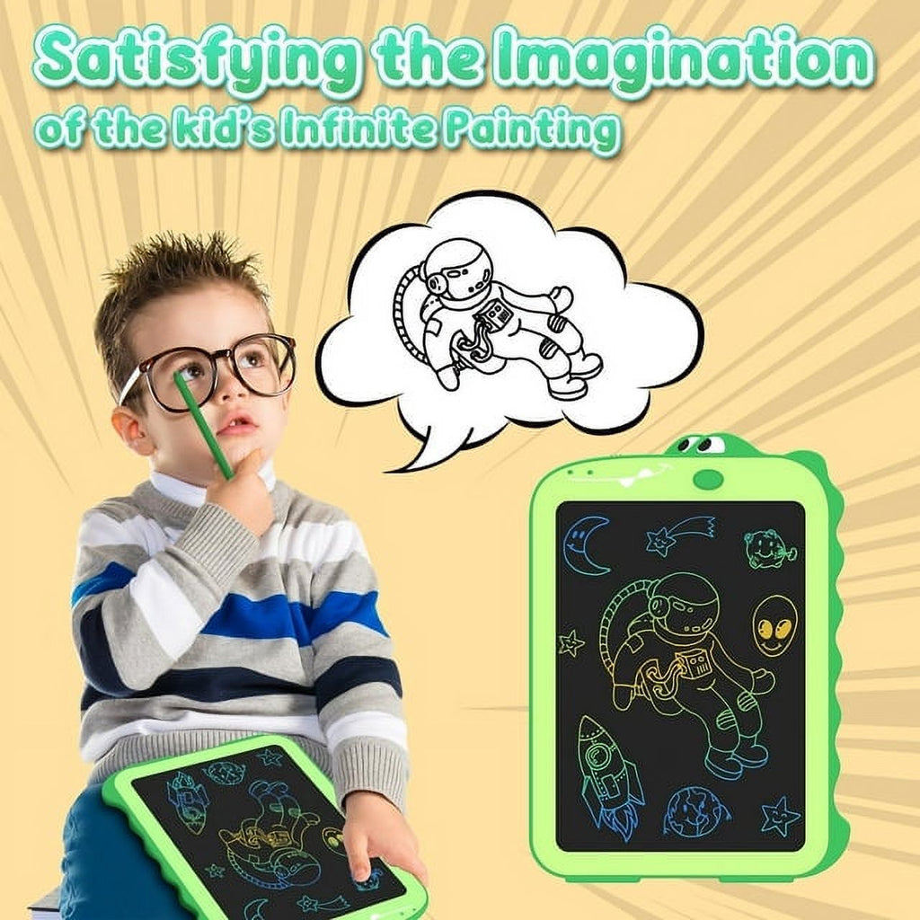 LCD Writing Tablet for Kids Dinosaur Drawing Board Toys Ages 3-8 R744