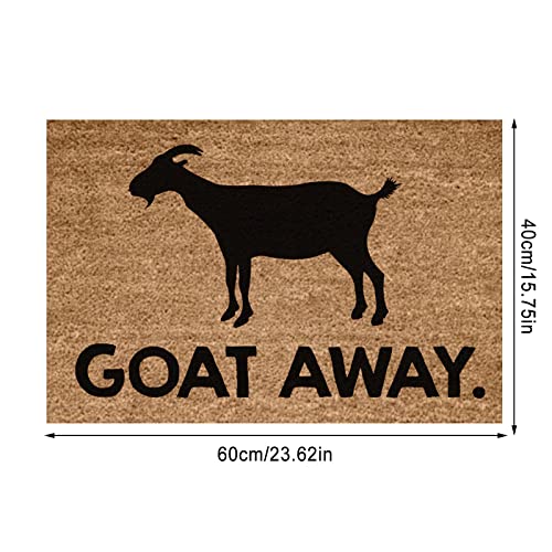 Funny Black Outdoor Door Mat for Entryway Porch L397710