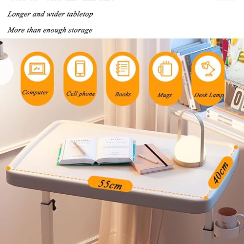 Folding Couch Table Tray with Cup Holder, Height Adjustable D76188