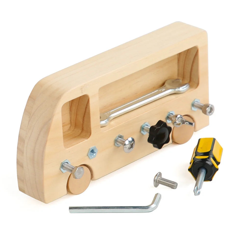 Pcapzz Montessori Screw Driver Board for Kids, Educational Learning Toy P2905