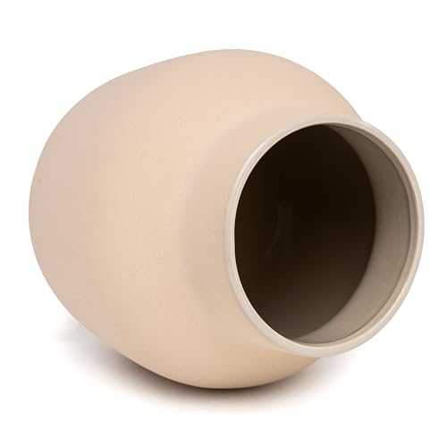 Navy Ceramic Oval Flower Vase for Indoor & Outdoor Décor E903