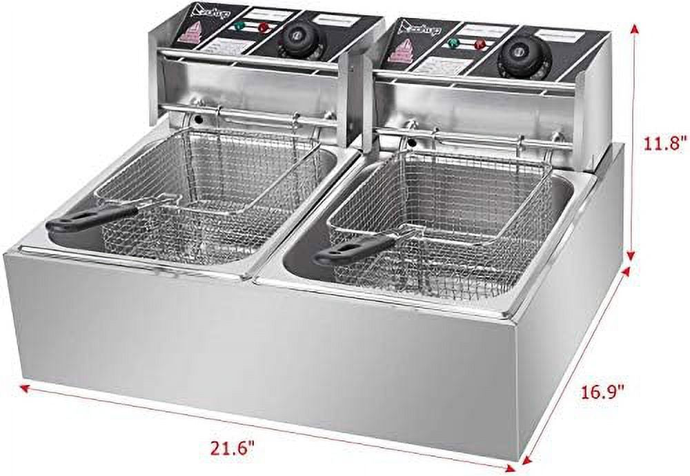 12L 5000W Electric Dual Deep Fryer G67543